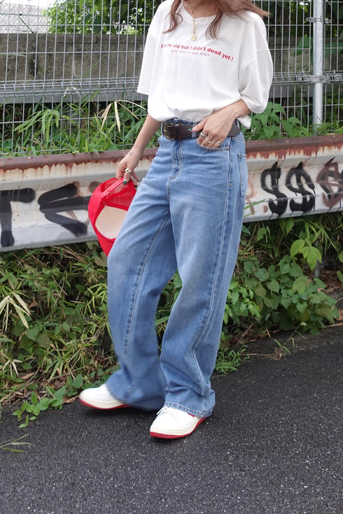 ルーズストレートデニム